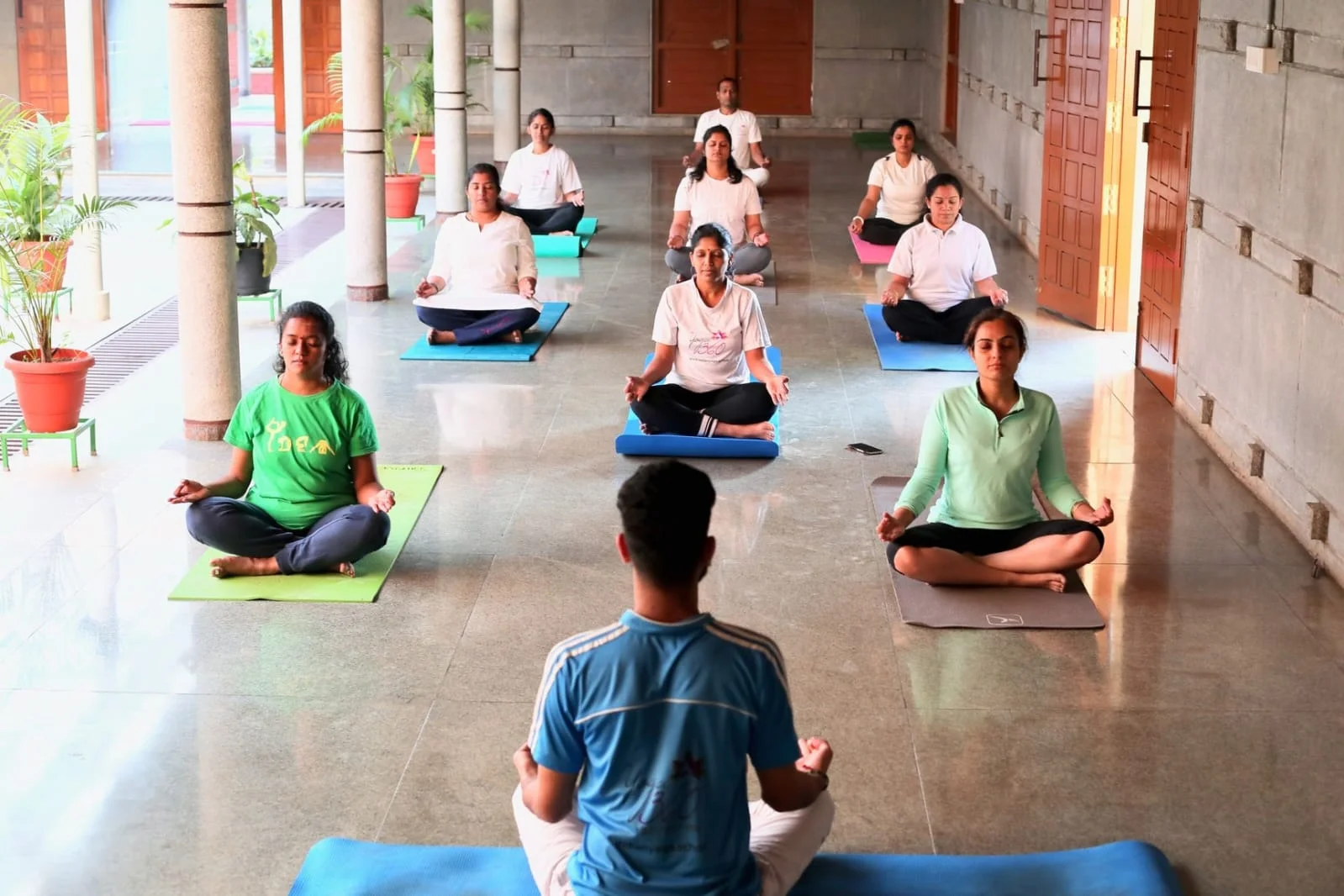 Yoga session in Kerala